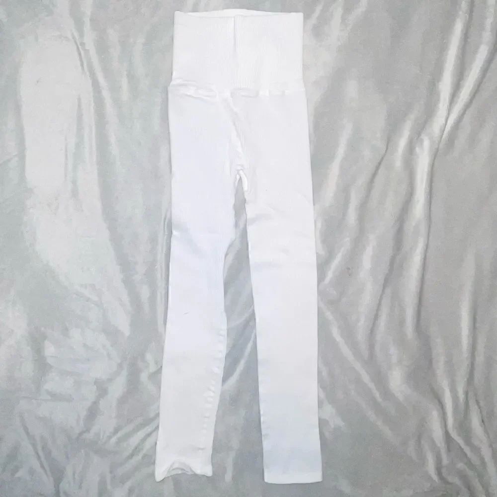 NWOTs Free People Movement White Happiness Ribbed Leggings